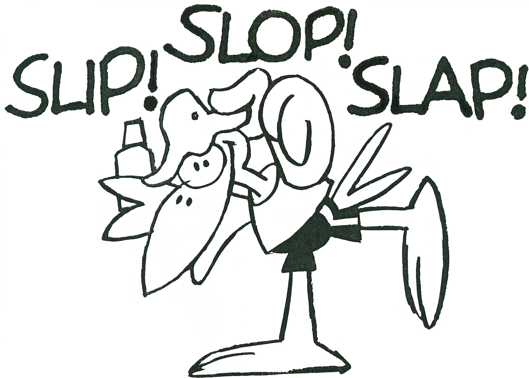 Sid the seagull in the Slip Slip Slap advertising campaign