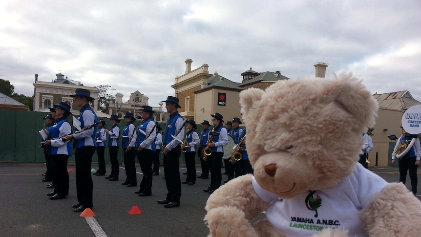 Band at the starting line at the Australian National Band championships