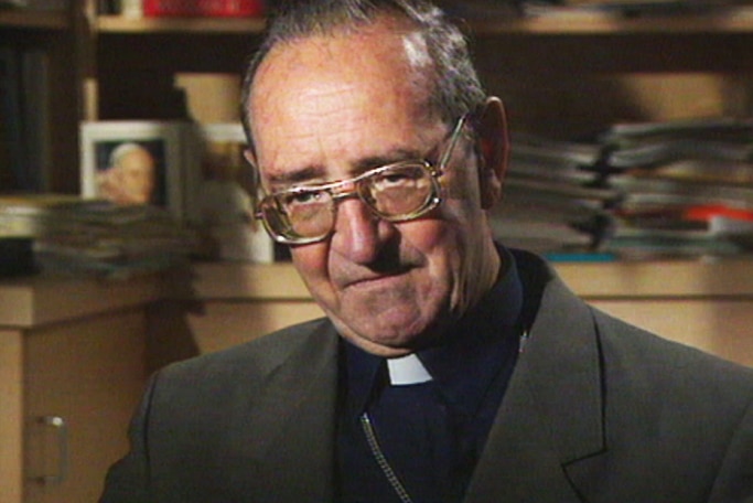 A head and shoulders shot of Bishop Ronald Mulkearns.
