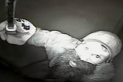 Bearded burglar captured on CCTV