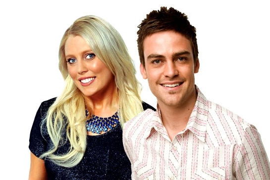 2Day FM presenters Mel Greig, Michael Christian