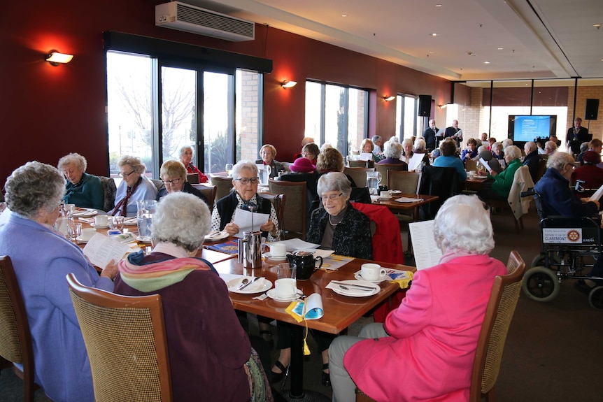 The Rotary Club of Hobart celebrates 90 years of service with 90 people aged 90 or older.