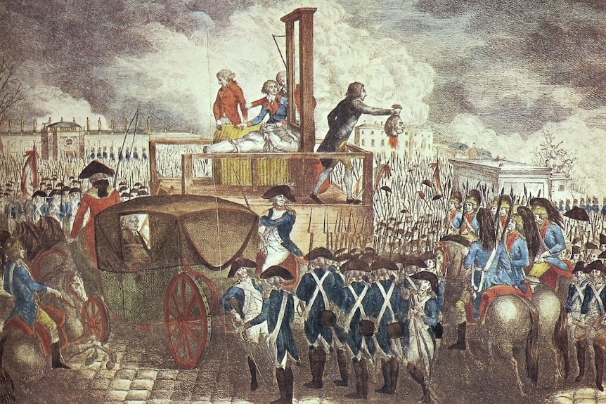 Louis XVI at his execution in Paris