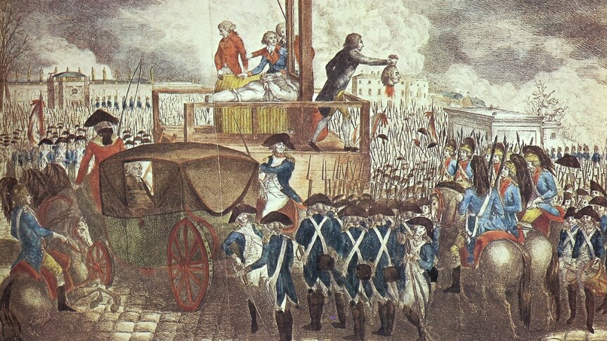 Louis XVI at his execution in Paris