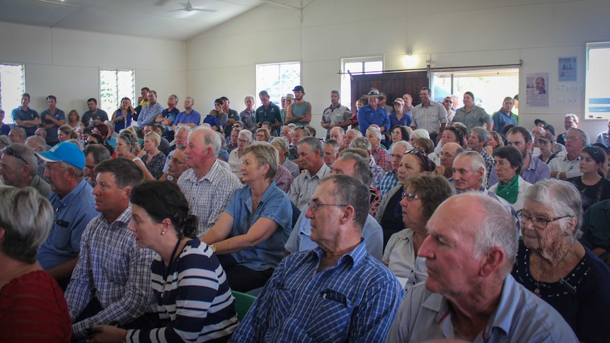 Crowd at Marlborough Public Hall