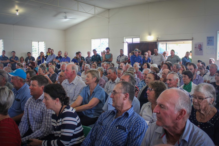 Crowd at Marlborough Public Hall