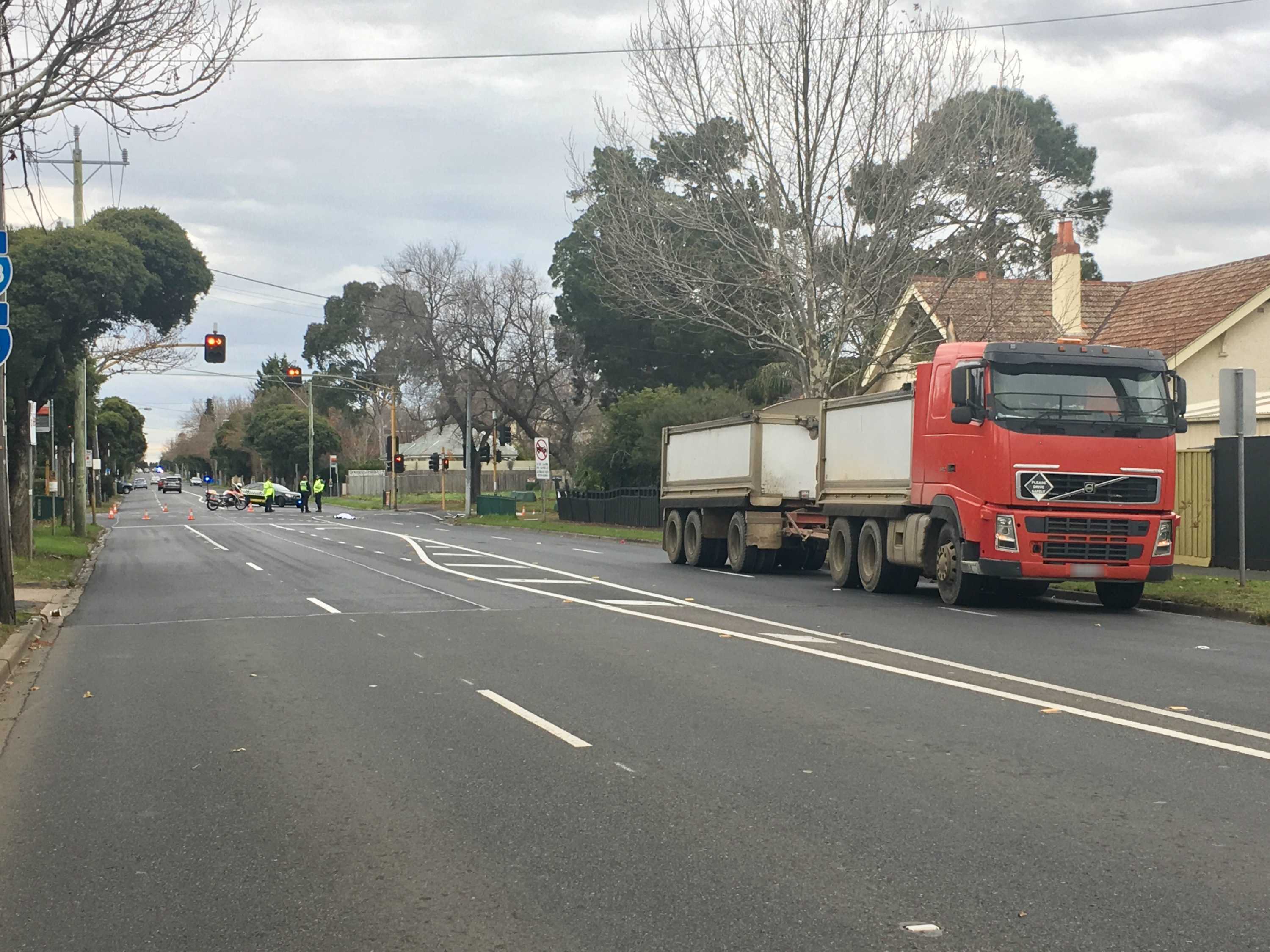Cyclist killed in crash with truck at Brighton in Melbourne's south ...
