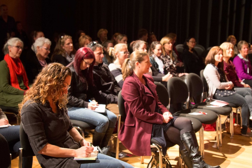 720 ABC Perth studio audience for Maggie Dent and Rachel Green.