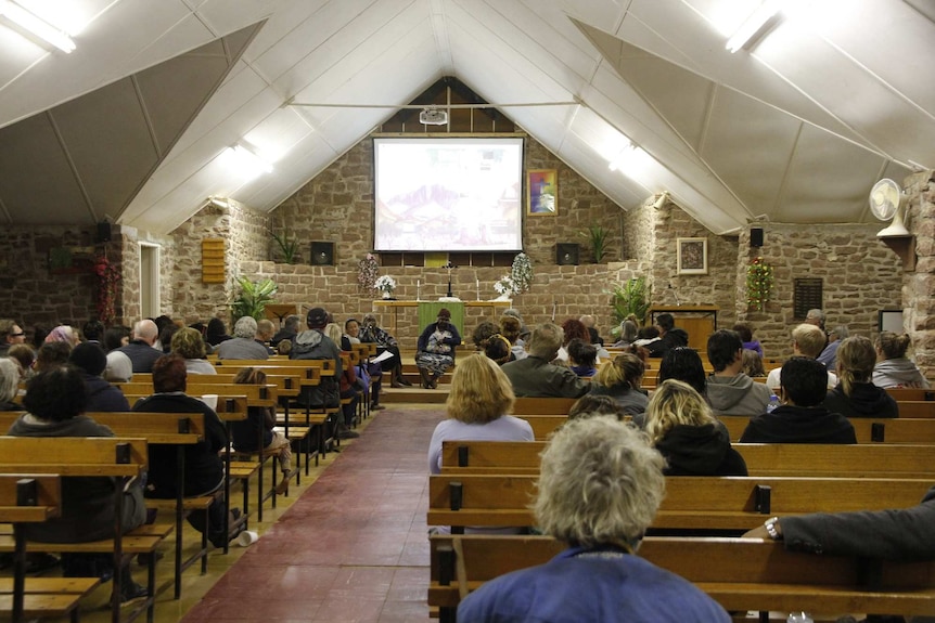 Community screening in Hermannsburg