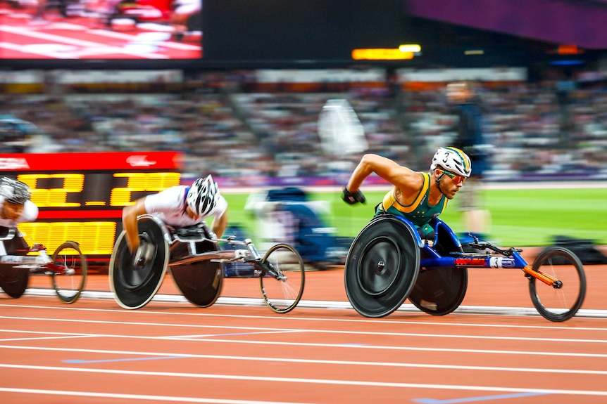 Kurt Fearnley competing at the London 2012 Paralympics