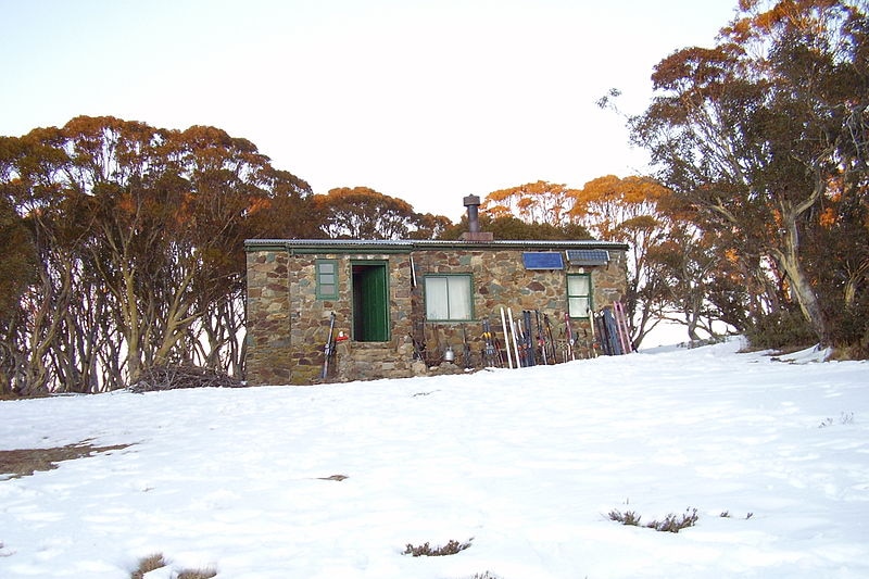 Cleve Cole Hut at Mount Bogong in Victoria's Alps.