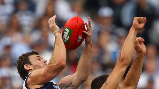Cats forward Cameron Mooney returned from suspension to kick 2.2 in the 95-point rout.
