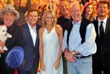 The cast of Hey Hey It's Saturday, including Molly Meldrum, Darryl Somers, Lavinia Nixon, John Blackman and Red Symons.