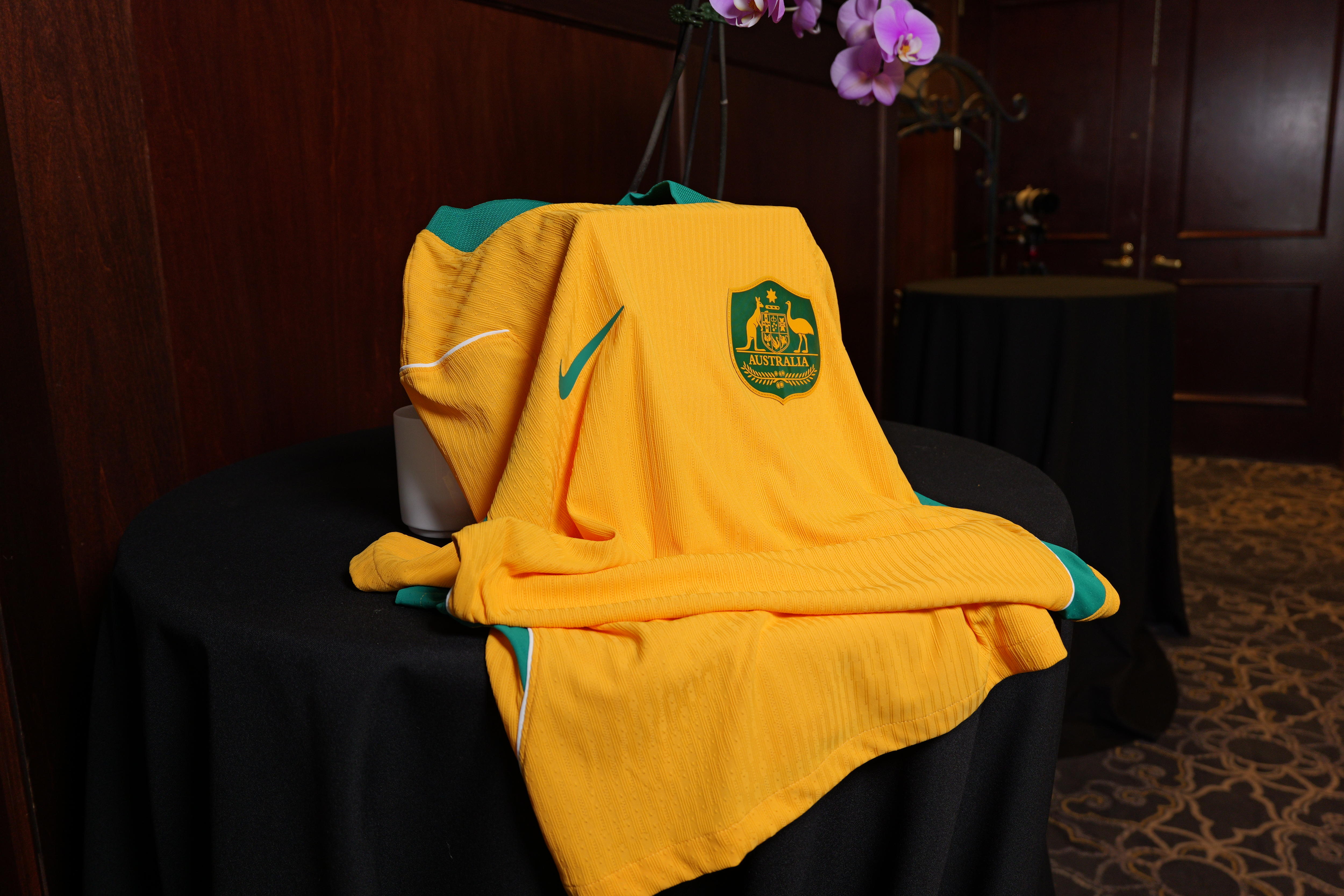 A Socceroos jersey from the 2026 FIFA World Cup