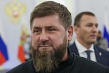 Chechnya leader Ramzan Kadyrov attends a ceremony formally annexing four regions of Ukraine.