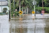 Water covers a Maryborough road 