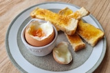 boiled egg and toast
