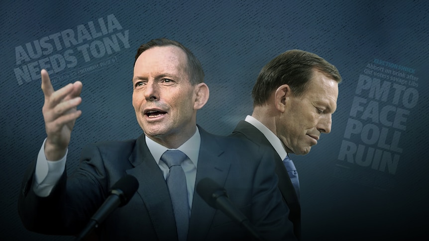 A composite image of Tony Abbott. 