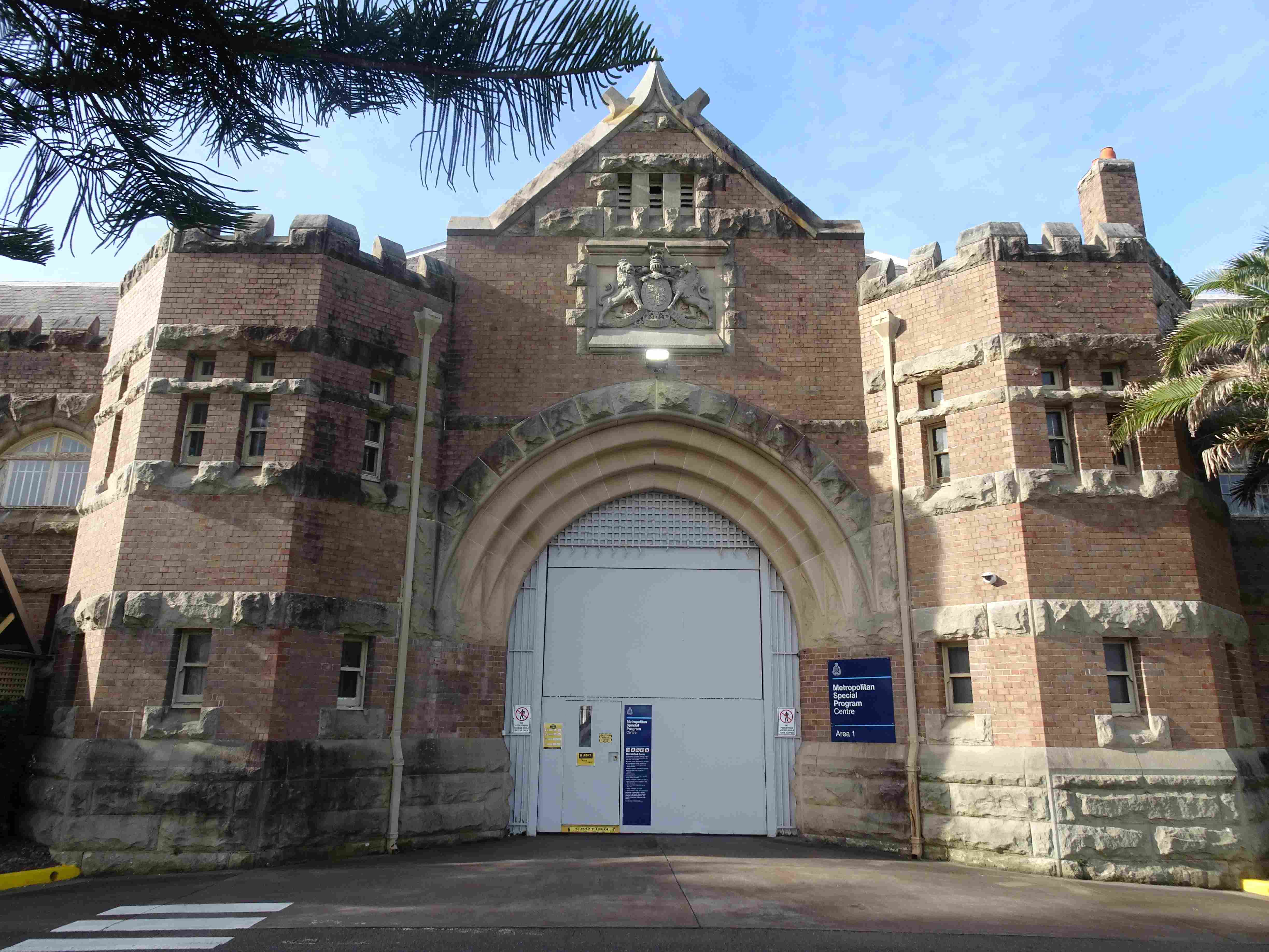 La puerta de entrada a la prisión de Long Bay en Sydney