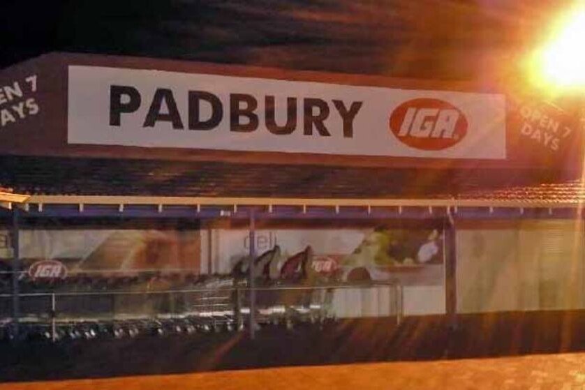 The Padbury IGA where a man used a gun to rob the store