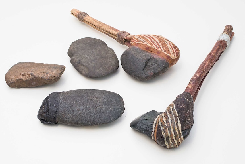 Examples of ground-edge hafted axes from Australia