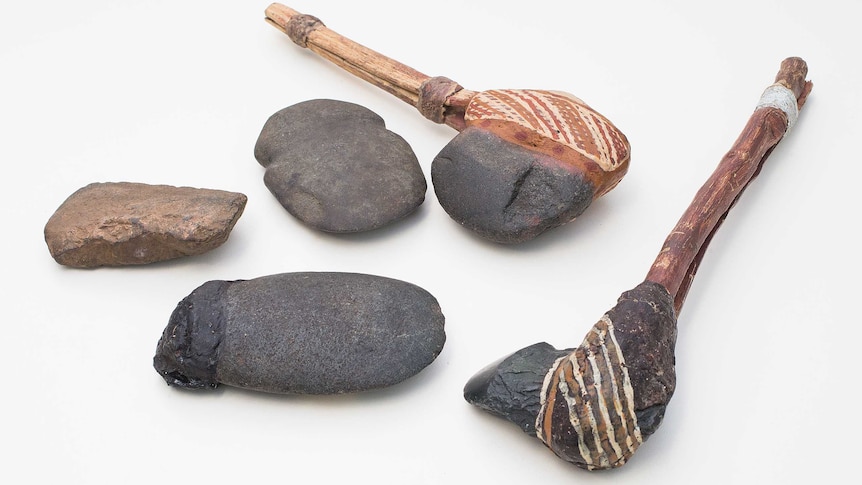 Examples of ground-edge hafted axes from Australia