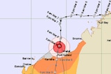 The cyclone is likely to cross the Western Australian coast before midnight tonight.