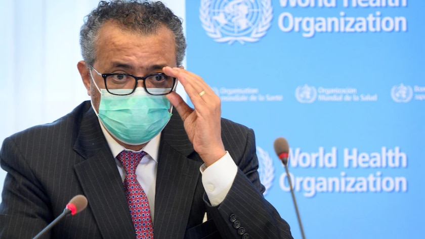 WHO director-general Tedros Adhanom Ghebreyesus.