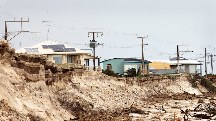 Erosion to the coastline of Wyomi Beach