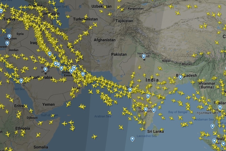 Pakistan has closed its airspace entirely, forcing airlines to reroute planes around the country.