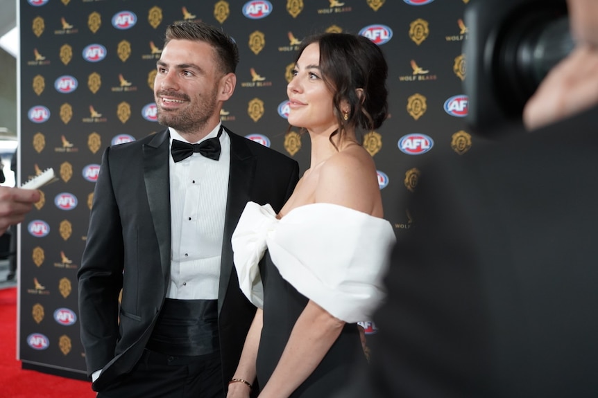 The Giants' Stephen Coniglio and fiancee Rebecca Demlakian