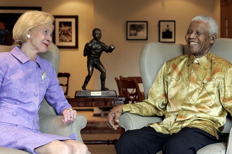 Governor-General Quentin Bryce and former South African President Nelson Mandela