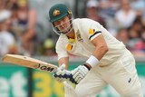 Shane Watson works one on to the leg side