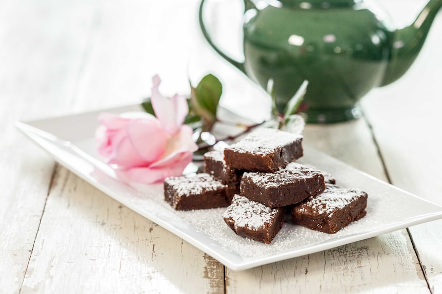 brownie on plate