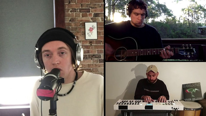 DMA'S performing live in the Anzac Day/COVID-19 benefit event Music From The Home Front
