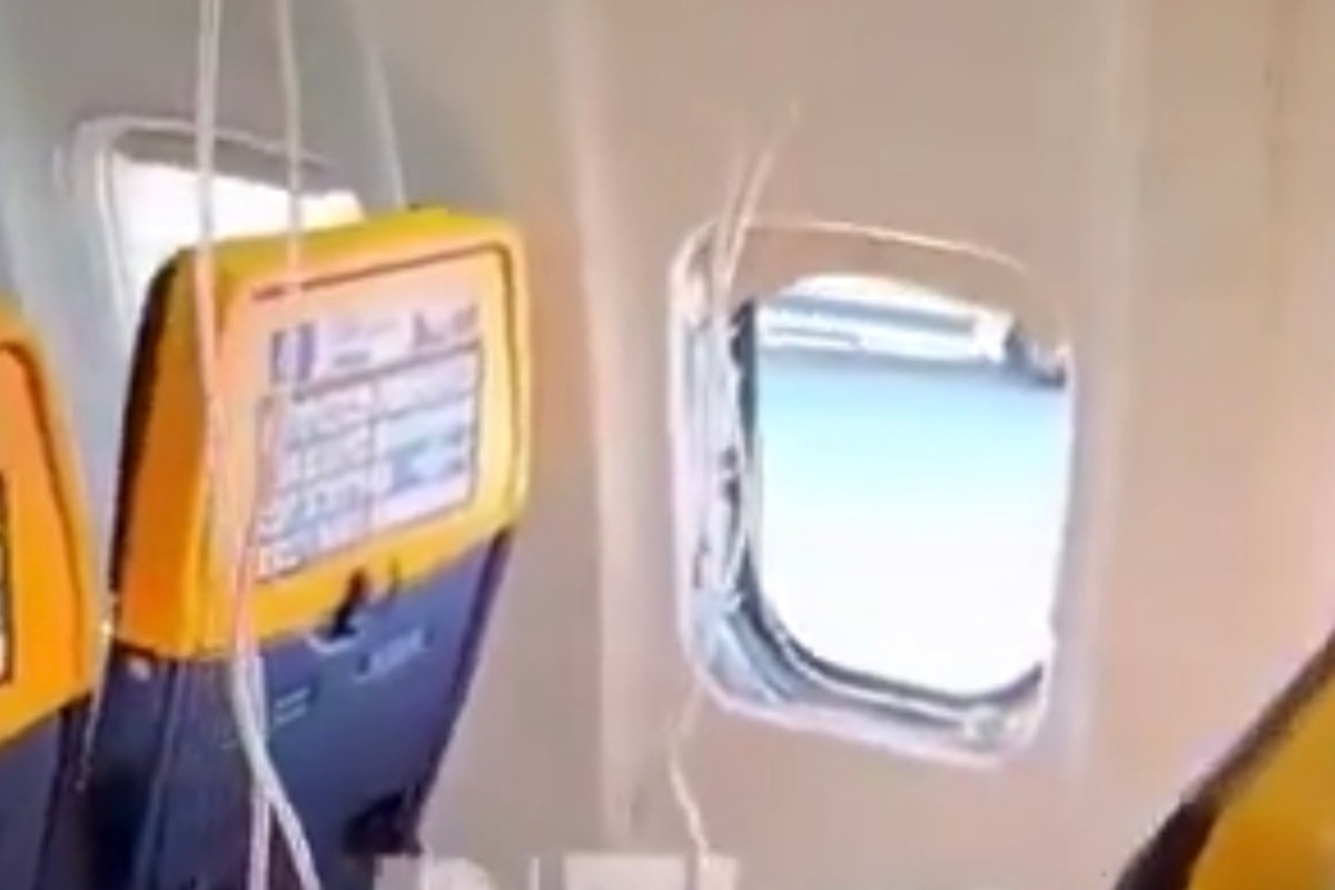 Passenger partially sucked out of window on budget flight to Germany