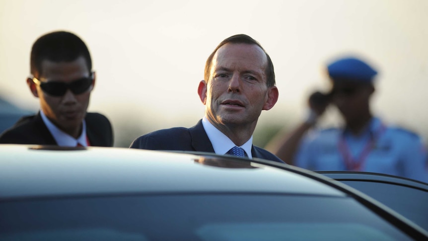 Prime Minister Tony Abbott arrives in Bali