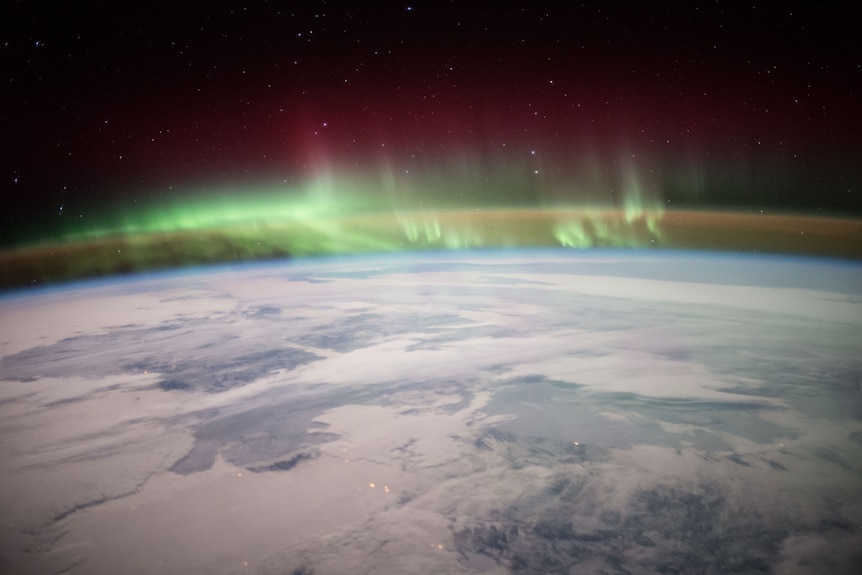 aurora boreale sulla terra 