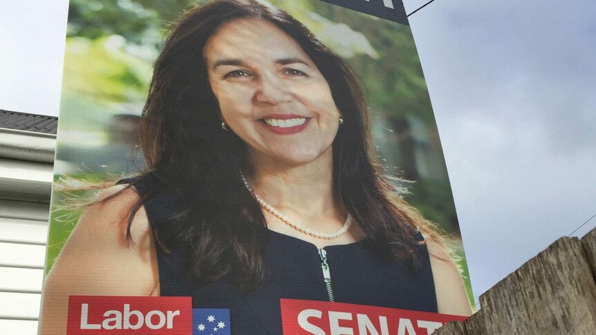 Election sign for Tasmanian Senator Lisa Singh