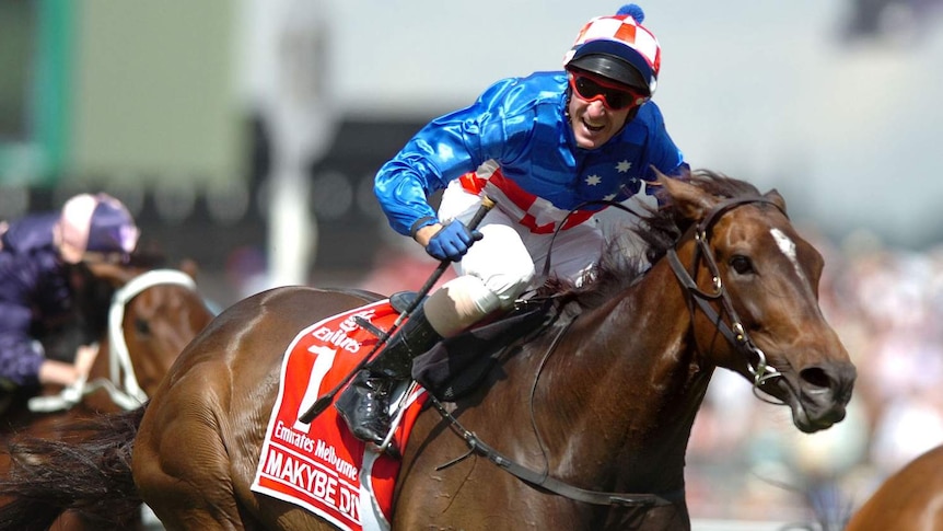 Makybe Diva wins 2005 Melbourne Cup