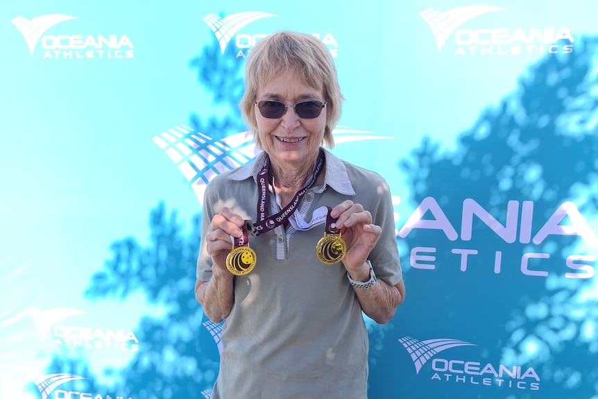 Brisbane athlete 72-year-old Wilma Perkins
