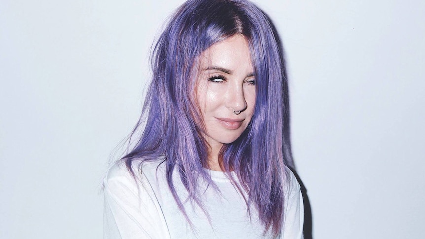 Alison Wonderland with Purple Hair