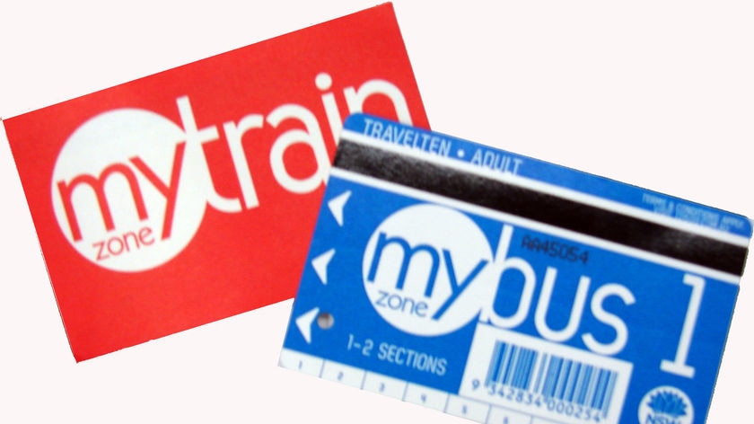 MyZone bus and train ticket