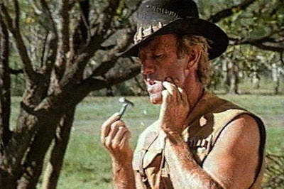 Paul Hogan in Crocodile Dundee.