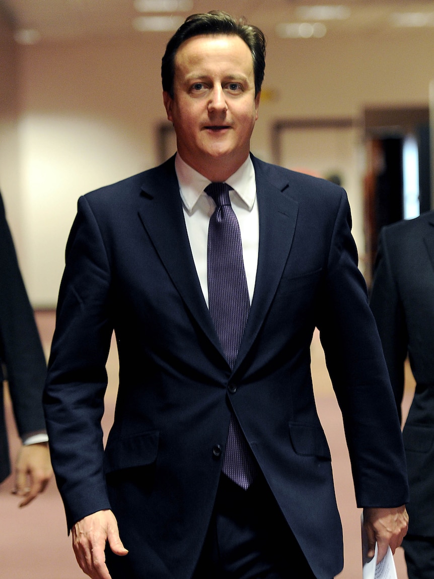 Britain prime minister David Cameron in Brussels (AFP: Eric Feferberg)