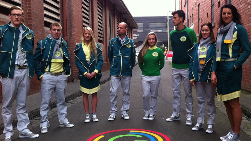 Australia's Commonwealth Games team formal uniforms have been unveiled for Glasgow 2014