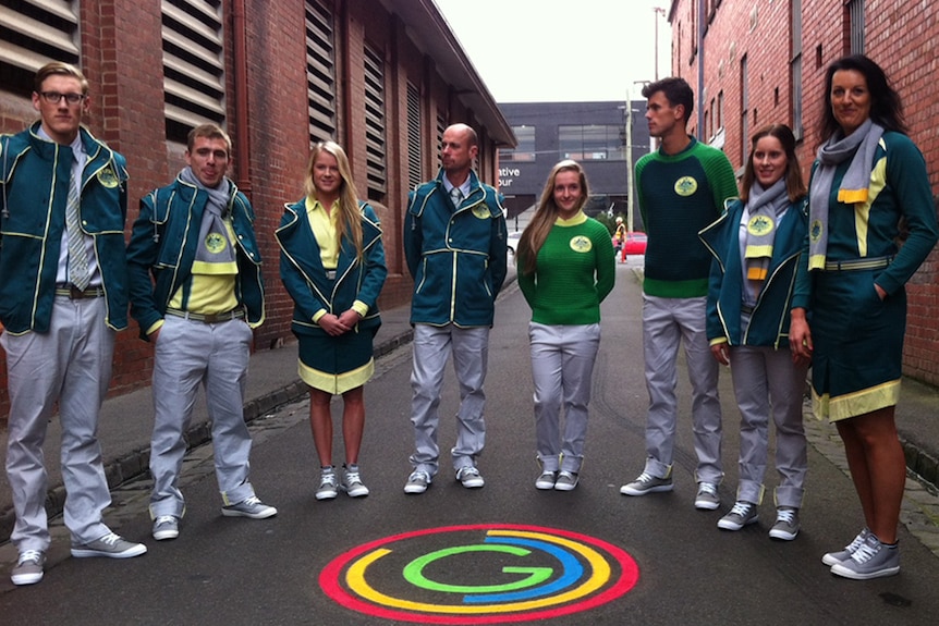 Australia's Commonwealth Games team formal uniforms have been unveiled for Glasgow 2014