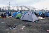 A migrant camp in Calais.