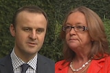 ACT Chief Minister Andrew Barr and Police Minister Joy Burch.