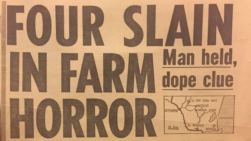 The headline about the Wolvi murders in 1977.